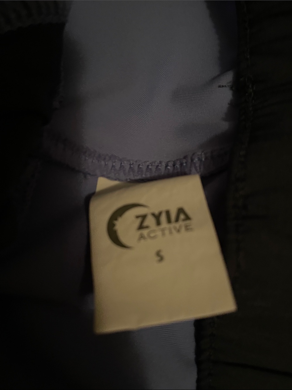 2 ZYIA Club Shorts — Periwinkle and Black - Picture 2 of 3